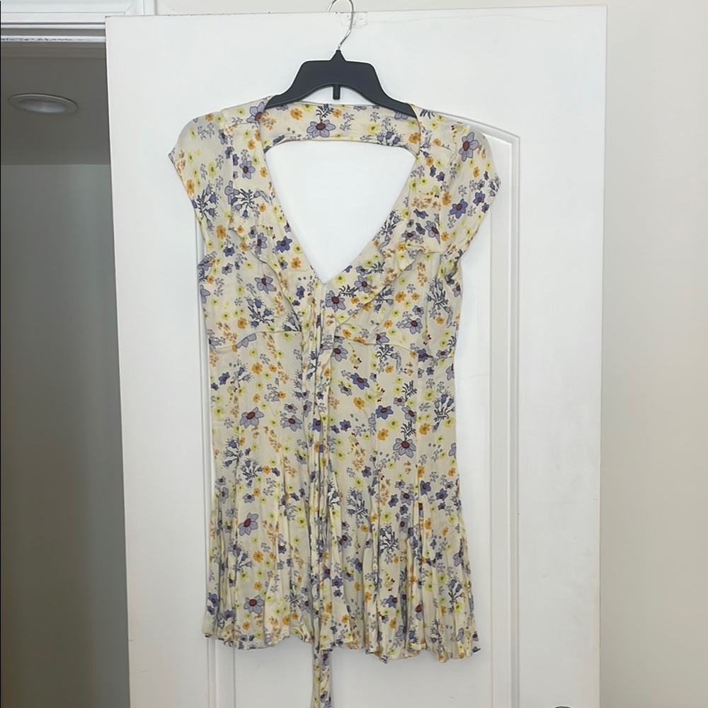 Floral V-Neck Women's Top